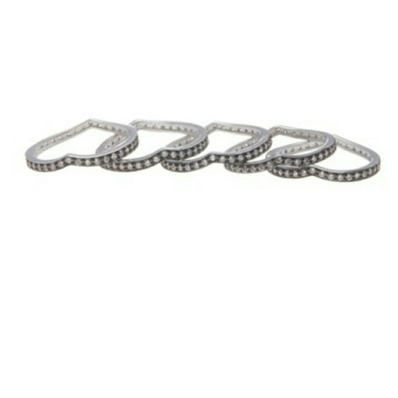 ⬇💲250❕ Freida Rothman 5 Stackable Rings - Picture 6 of 8